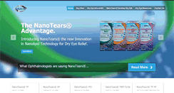 Desktop Screenshot of nanotearseyedrops.com